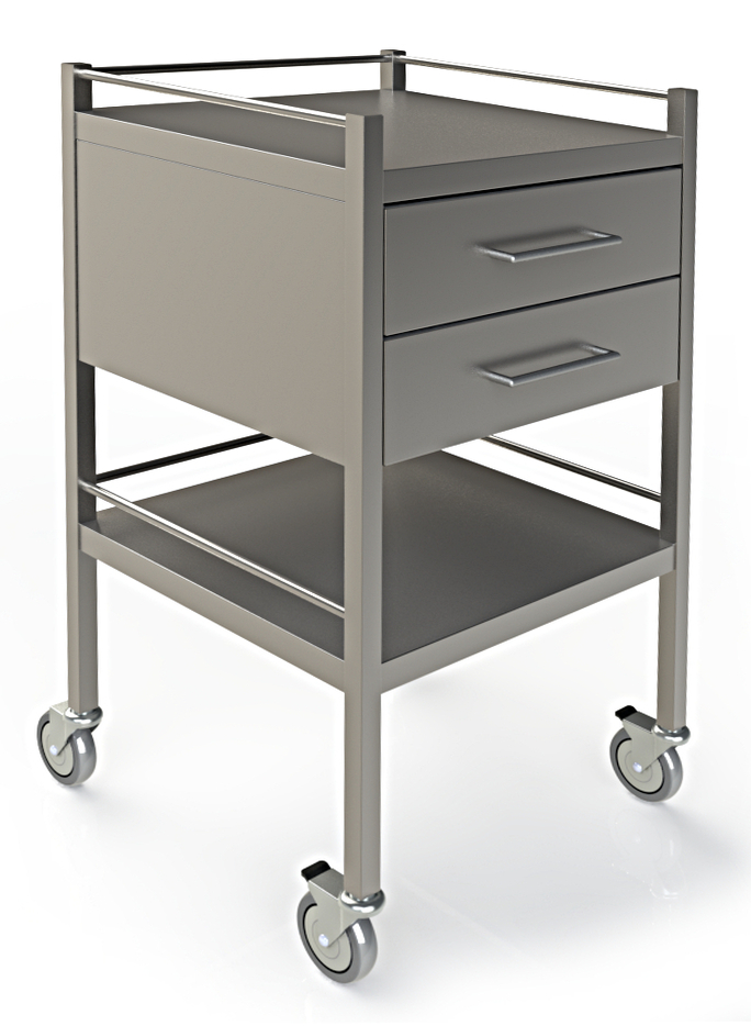 4H102D2 Dressing Trolley, 2 Drawer