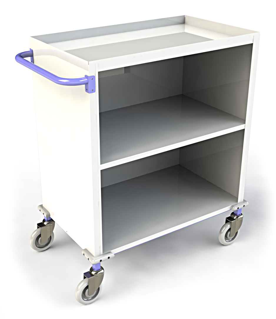 4H227S Small Economy Clean Linen Trolley