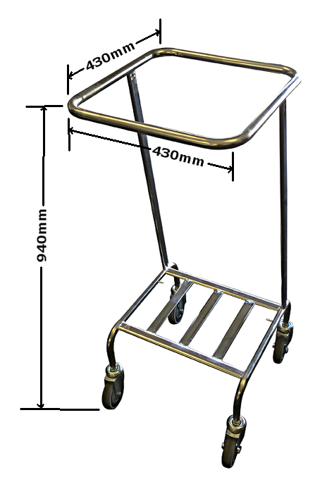 4H230S Single Soiled Linen Trolley