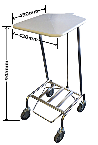 Dimensions 4H231 Soiled Linen Trolley