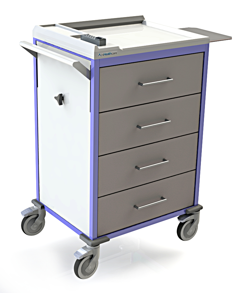 Medication Cart 4H504 – 4 Drawer