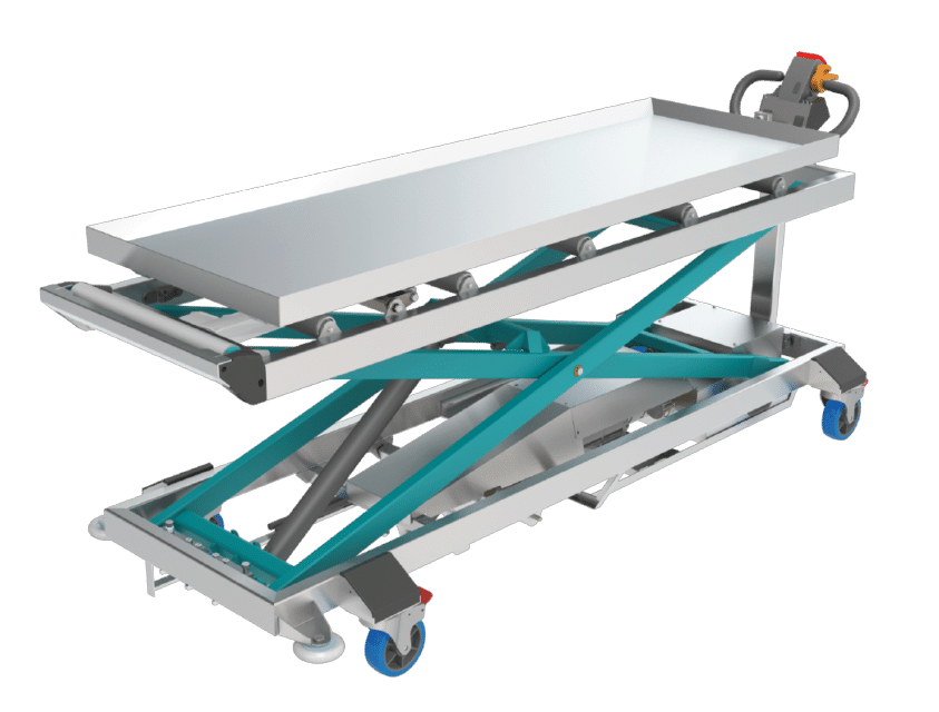 Mortuary Lifting Trolley with Tray