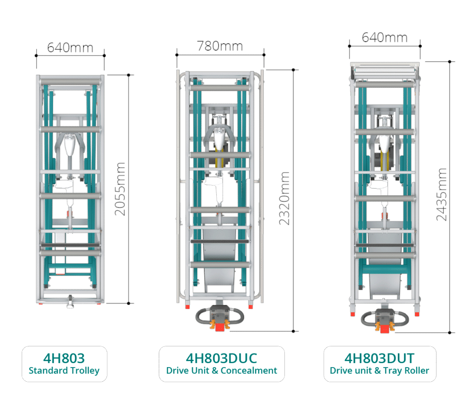 4H803SL Mortuary Trolley