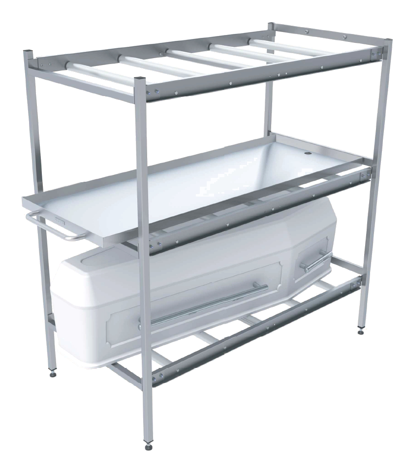 Mortuary Lifting Trolley and Racking