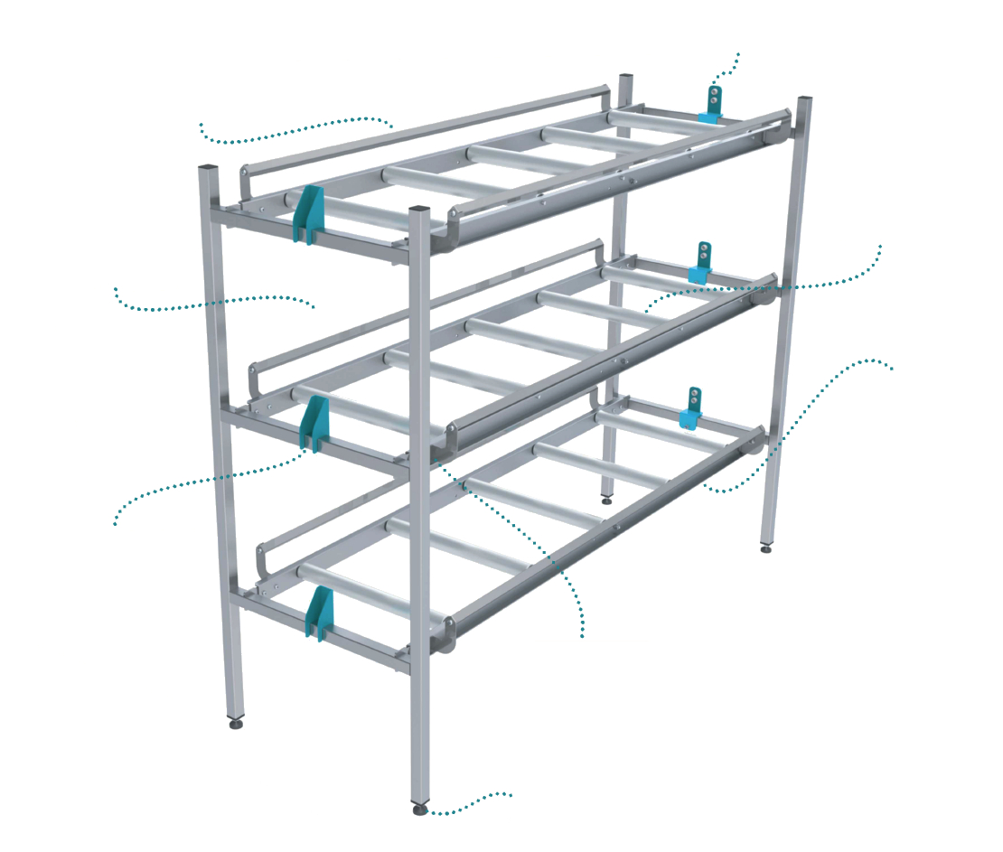 Mortuary Lifting Trolley and Racking