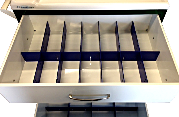 Polycarbonate drawer dividers