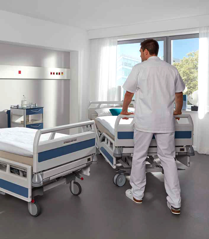 Evario hospital bed move to position