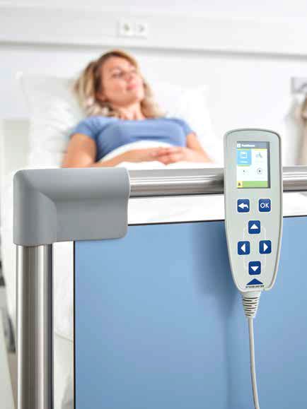 Evario hospital bed with scales