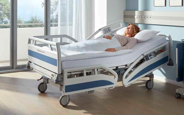 Evario hospital bed v in protega sides