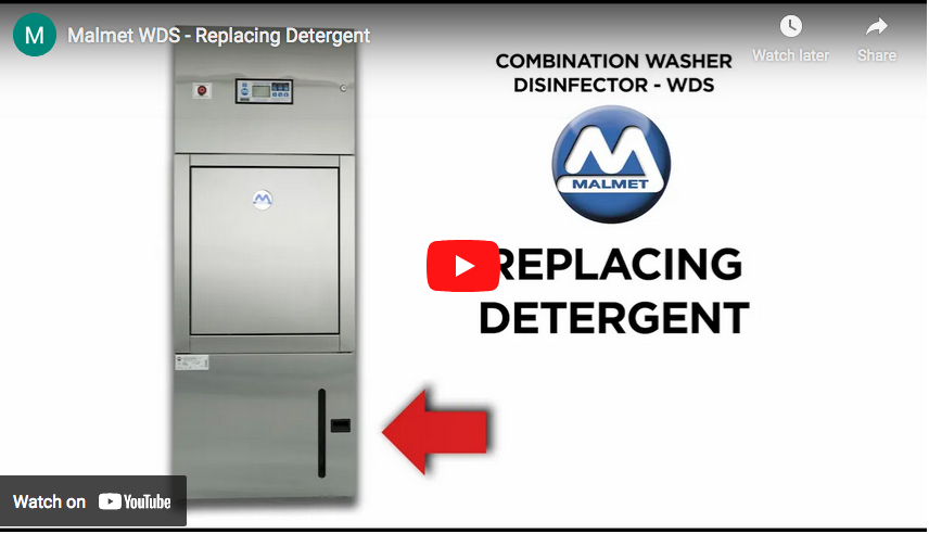 Replace detergent in WDS