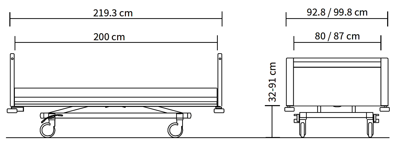 Stiegelmeyer Seta pro lino Hospital Bed