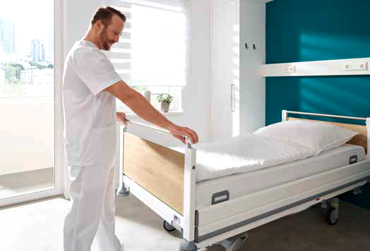 Seta pro hospital bed remove handle bar