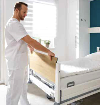 Seta pro hospital bed remove footboard