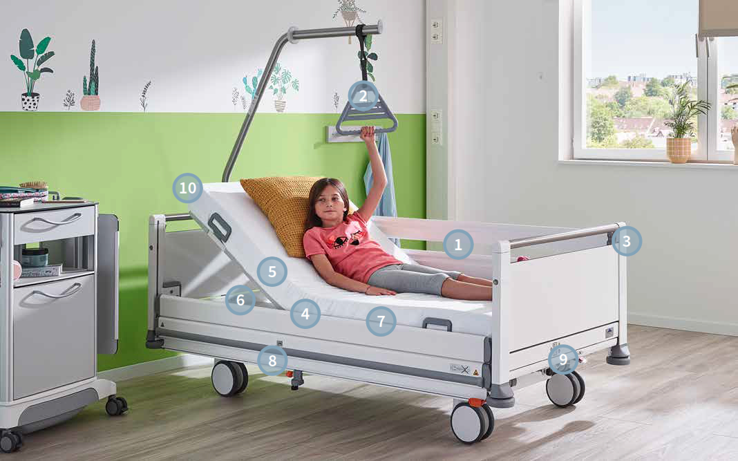 Stiegelmeyer Seta pro Junior Hospital Bed Pole