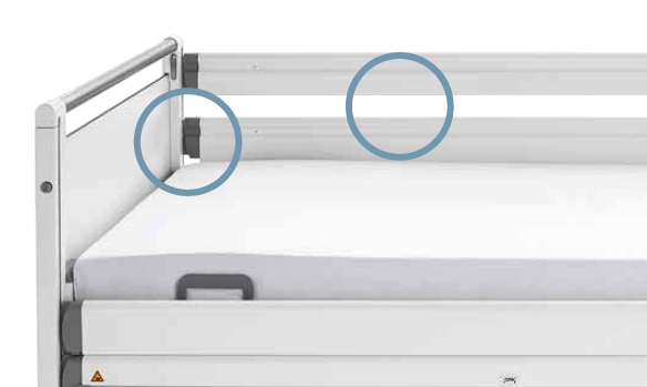 Stiegelmeyer Seta pro Junior Hospital Bed Rail Space