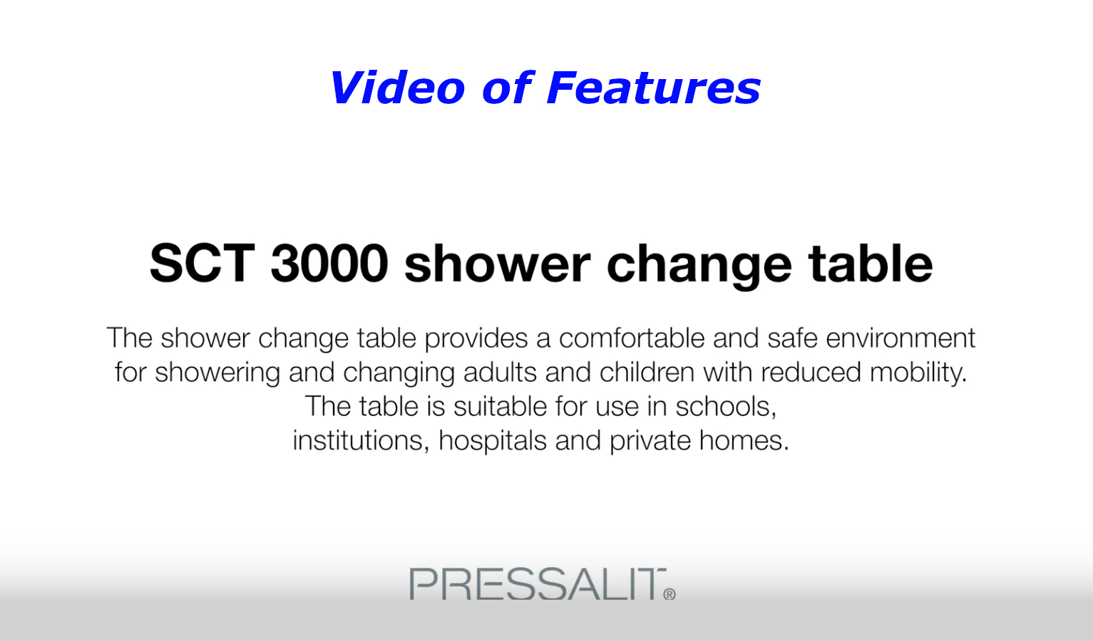 Shower Table