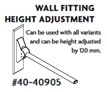 Toilet Support Arm Height Adjustment