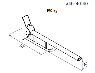 Toilet Support Arm 40 40140