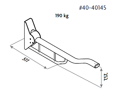 Toilet Support Arm 40 40135