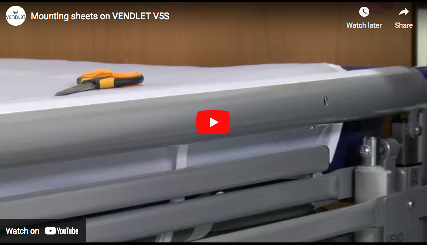 Mounting slide sheet on Vendlet V5S