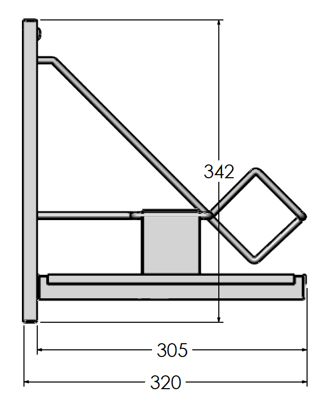 2 Tier Wash Bowl Rack dimensions