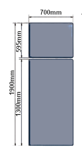 Acero 2-Section Examination Couch top