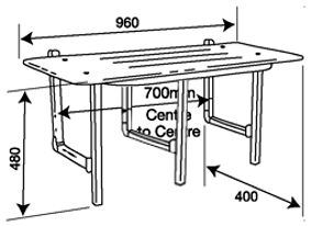 BTSS-960 Dimensions