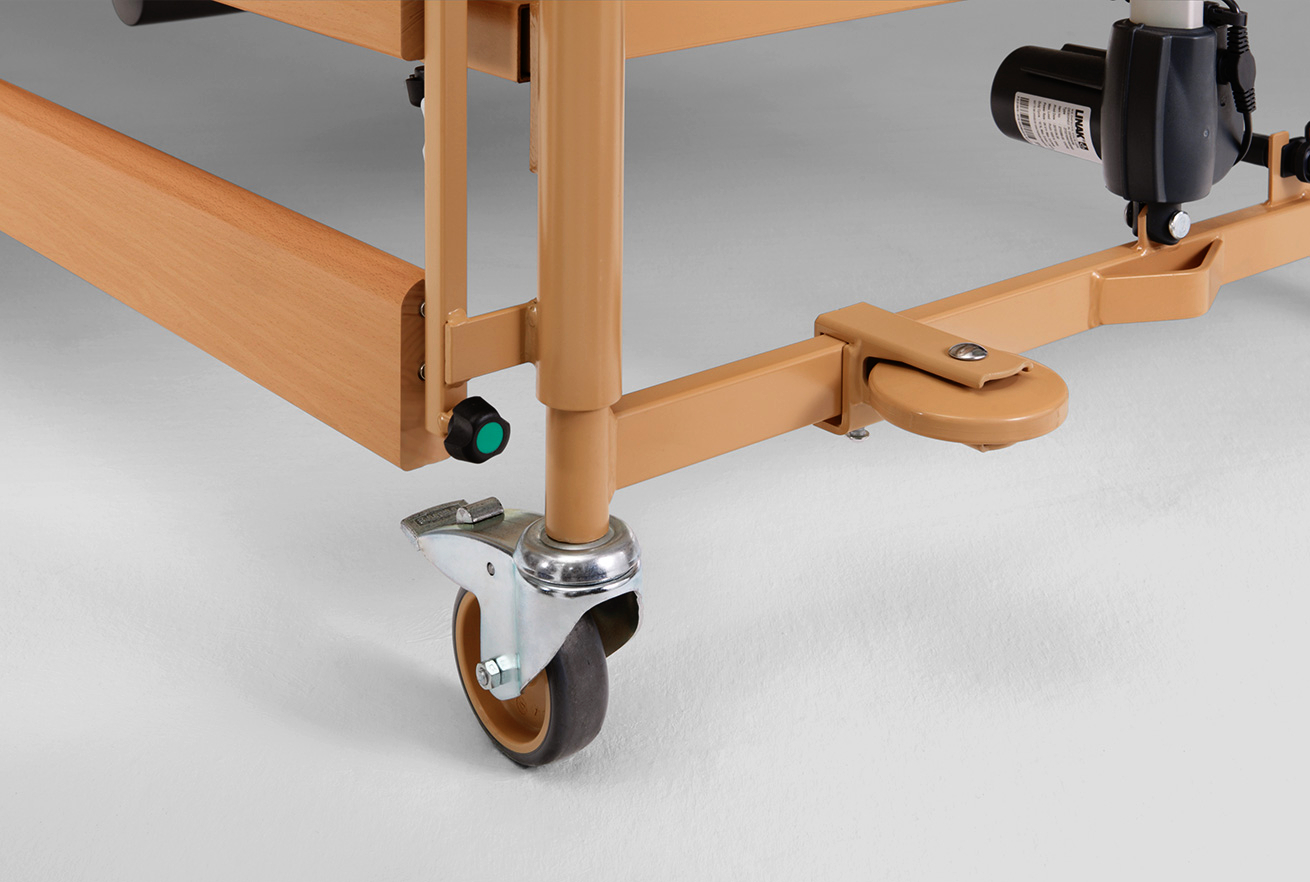 Wall deflection roller, horizontal