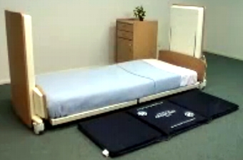 Bed with Crash Mat