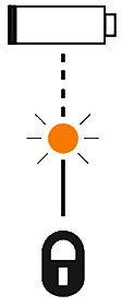 Battery warning light