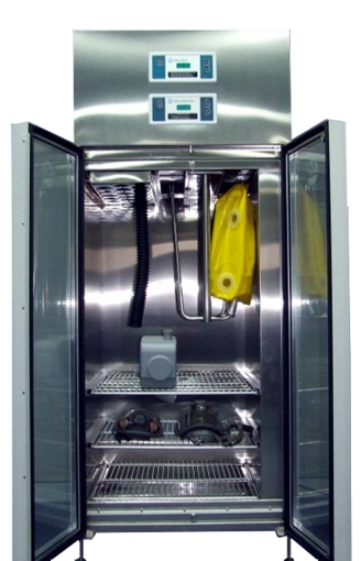 Anaesthetic Drying Cabinet open