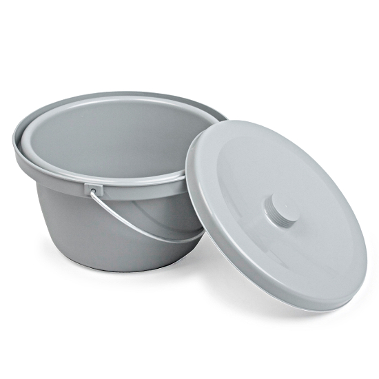 Bucket with handle and lid