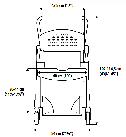 Dimensions Etac Clean