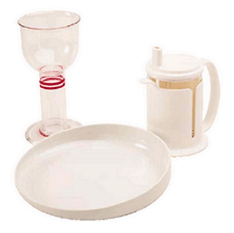 etac Tasty Glass, Plate, Beaker