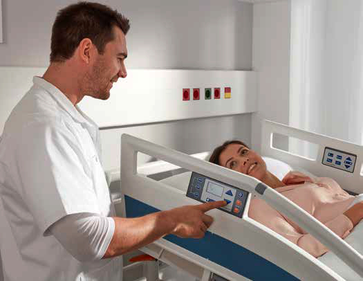Evario hospital bed control panel