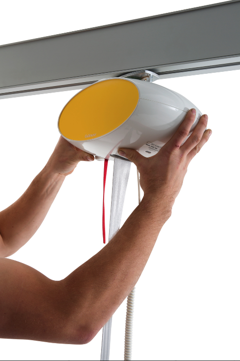 GH1 Ceiling Hoist white & yellow panel