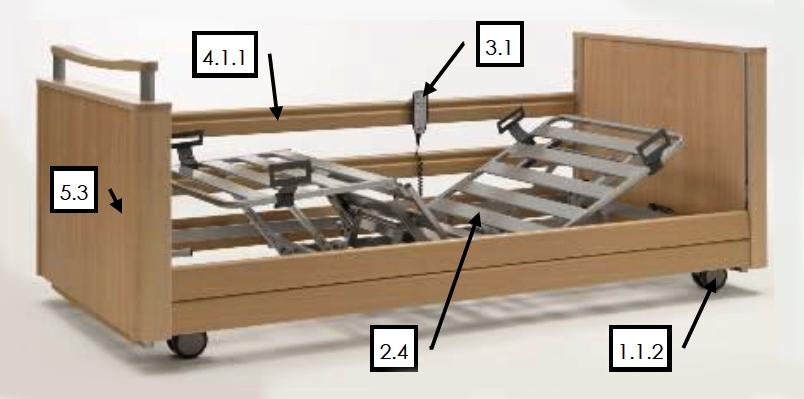 Inovia II Care Bed Spare Parts