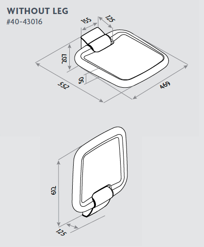 Shower Seat, no leg