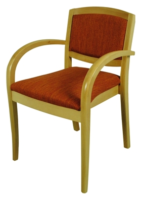 Sienna Timber Frame Dining Chair, Pimento