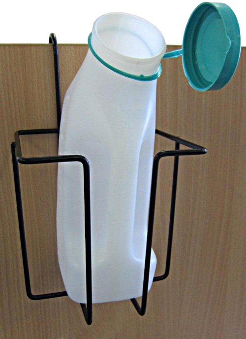 Urinal bottle holder