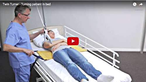 Turning patient in bed